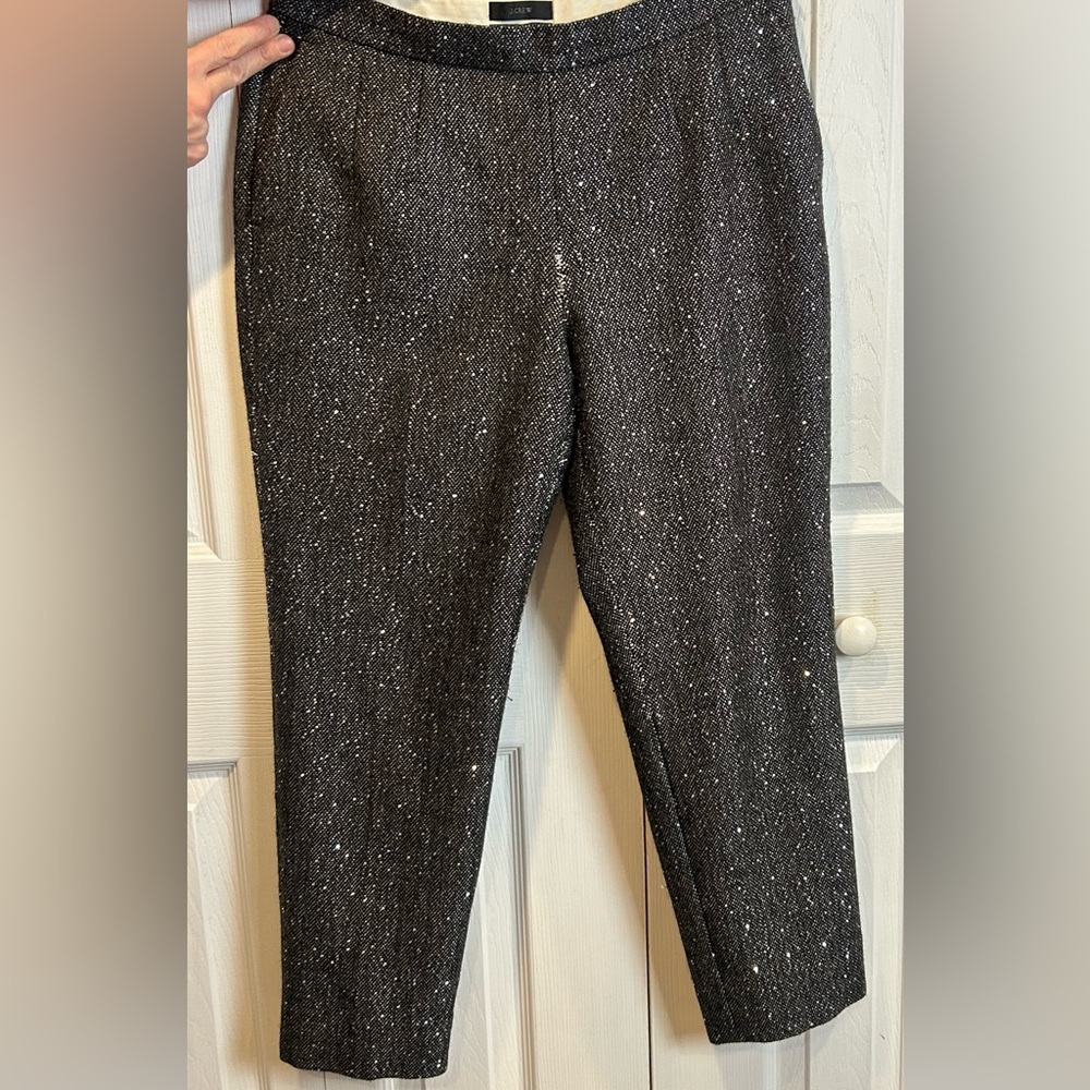J. Crew pants- Martie with sequins Women- size 6